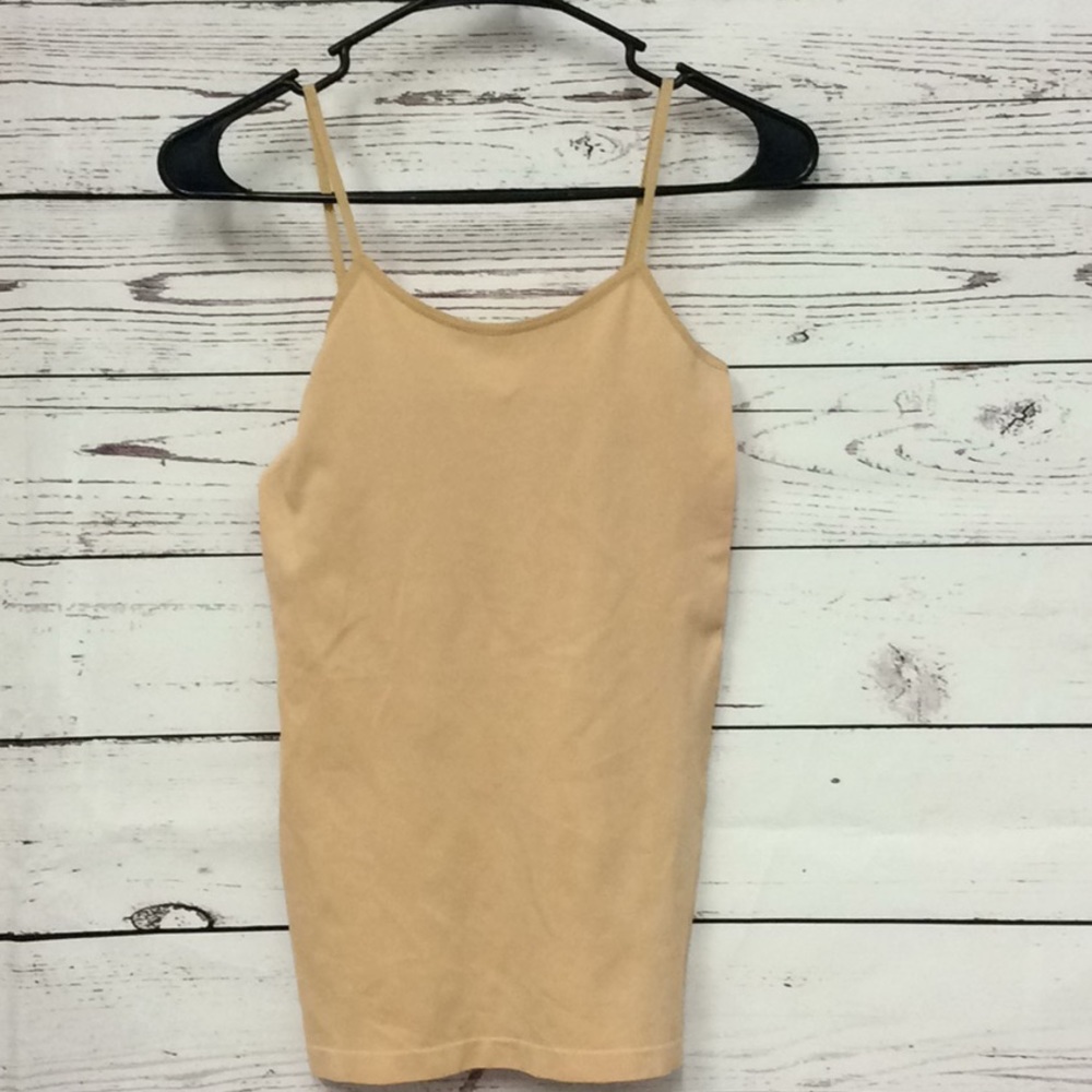 F & F nude seamless spaghetti strap tank‎